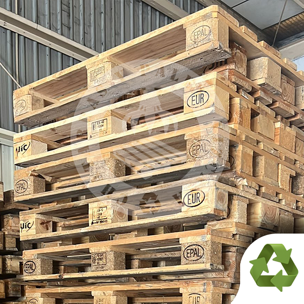 Pallet europeo blanco